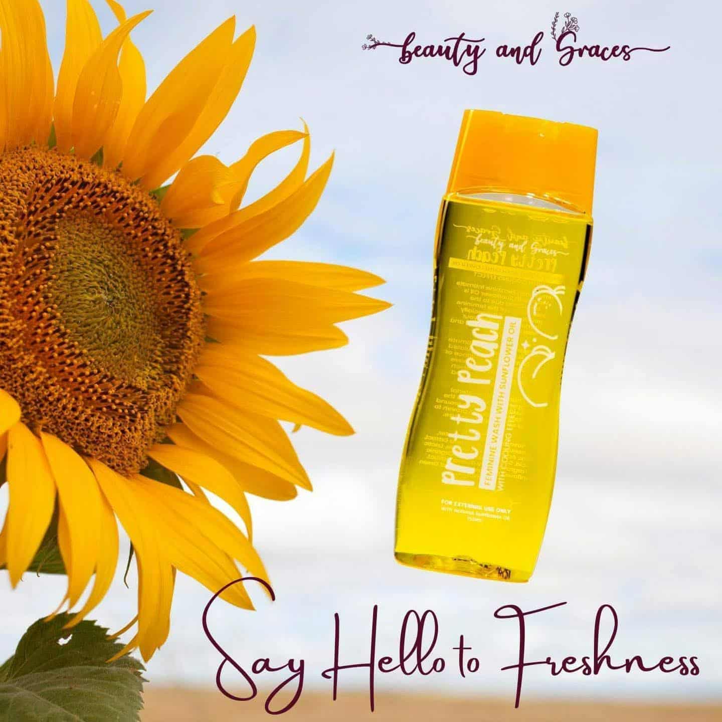 Pretty Peach Feminine wash with Sunflower Oil 150ml