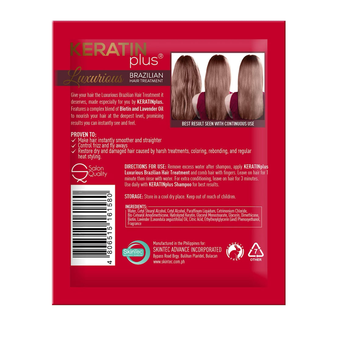 Keratin Brazillian Hair Treatment 20g | 6s
